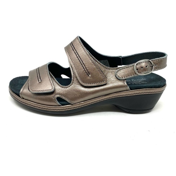 Spring Step Karina sandals bronze leather - Picture 1 of 7